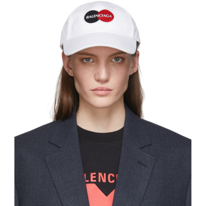 BALENCIAGA BALENCIAGA WHITE UNIFORM LOGO CAP