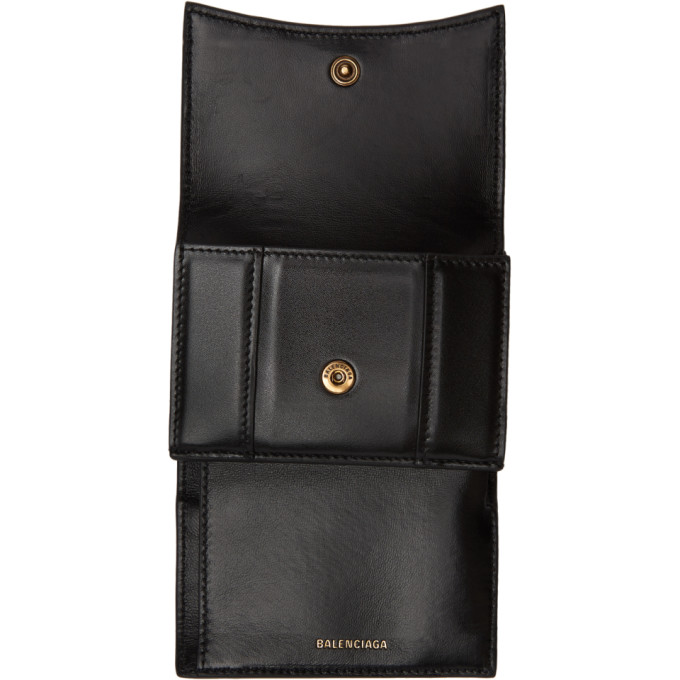 BALENCIAGA BALENCIAGA BLACK MINI HOURGLASS WALLET