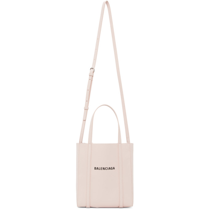 Balenciaga Everyday Xxs Logo Leather Tote In 5961 Ltrose Modesens