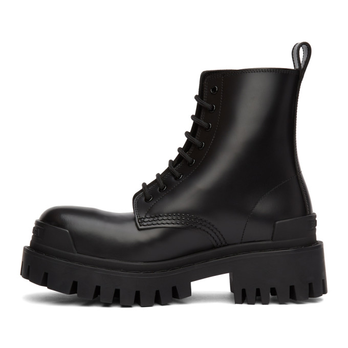 BALENCIAGA BALENCIAGA BLACK STRIKE BOOTS