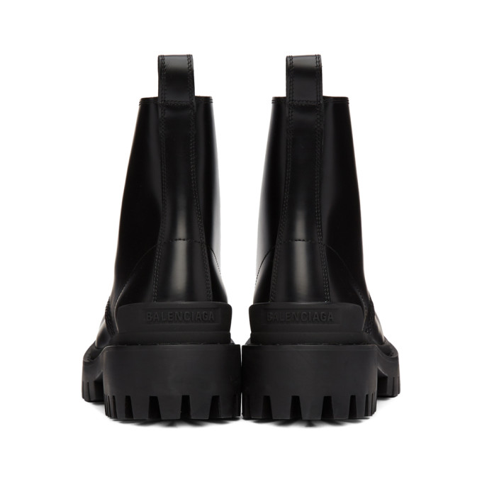 BALENCIAGA BALENCIAGA BLACK STRIKE BOOTS