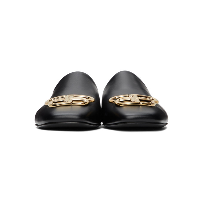 BALENCIAGA BALENCIAGA BLACK BB MULES