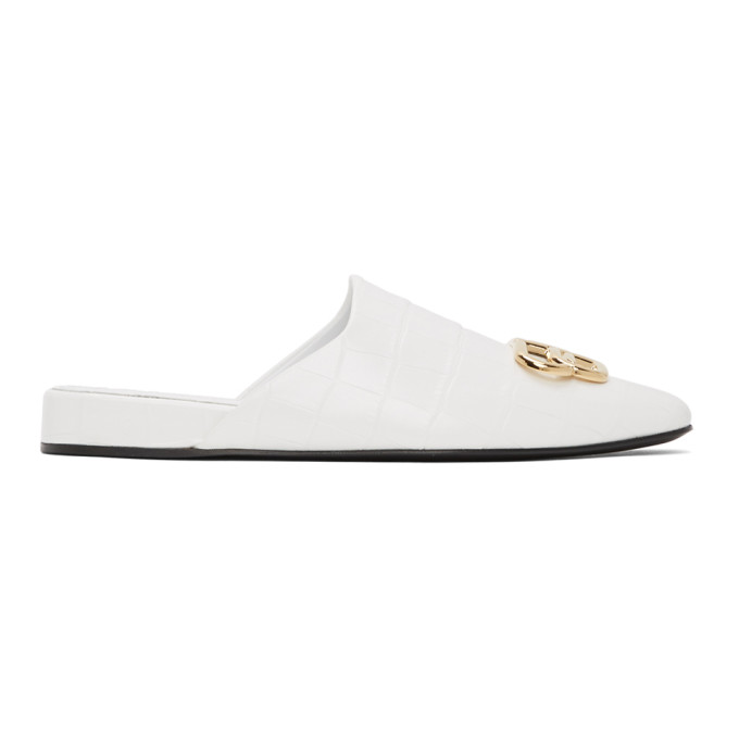 balenciaga white slippers