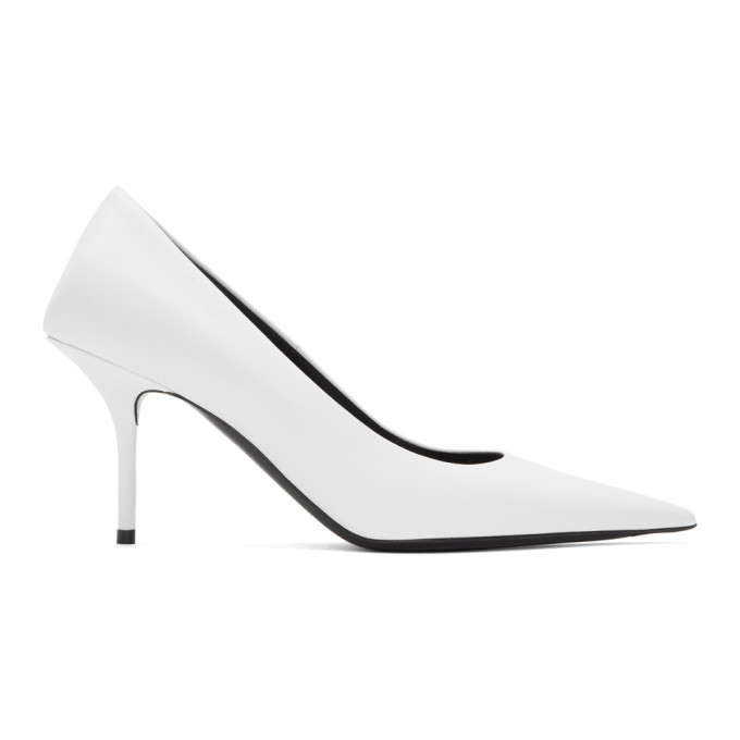 balenciaga white heels