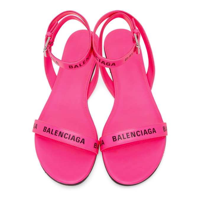 neon balenciaga sandals