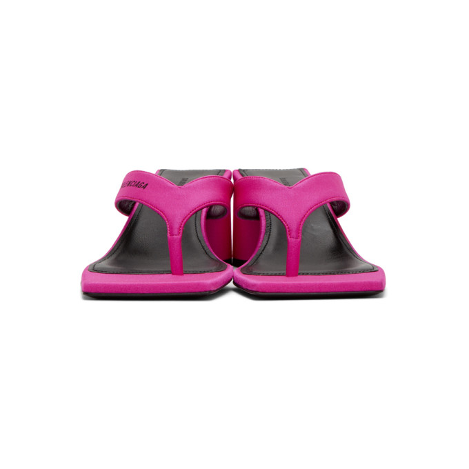 BALENCIAGA BALENCIAGA PINK FLIP FLOP HEELS