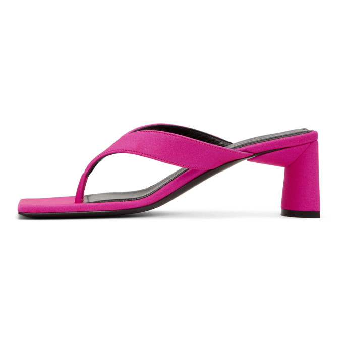 BALENCIAGA BALENCIAGA PINK FLIP FLOP HEELS