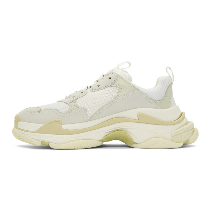 BALENCIAGA White Triple S Sneakers