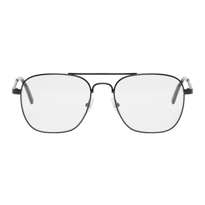 BALENCIAGA BALENCIAGA BLACK METAL PILOT GLASSES