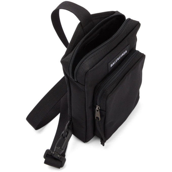 BALENCIAGA Black Explorer Crossbody Bag