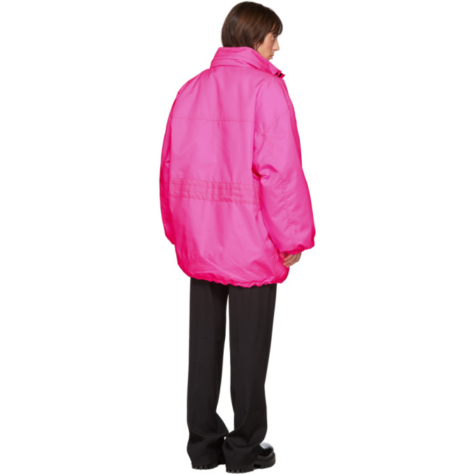 BALENCIAGA BALENCIAGA PINK PULLED PARKA