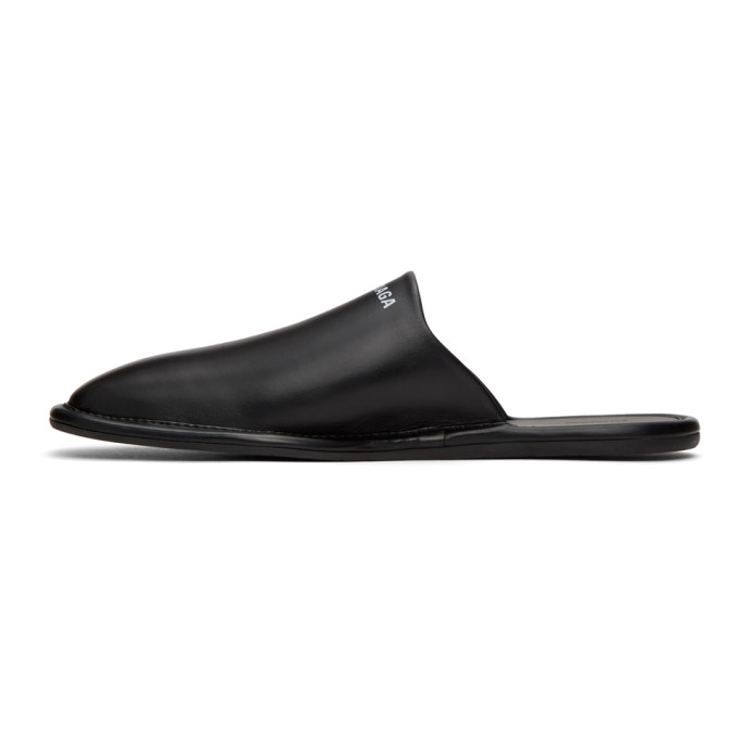 BALENCIAGA BALENCIAGA BLACK AND WHITE COZY SLIP-ON LOAFERS