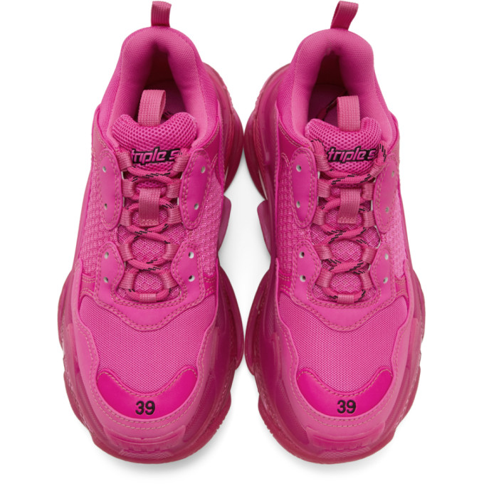 BALENCIAGA BALENCIAGA PINK TRIPLE S SNEAKERS