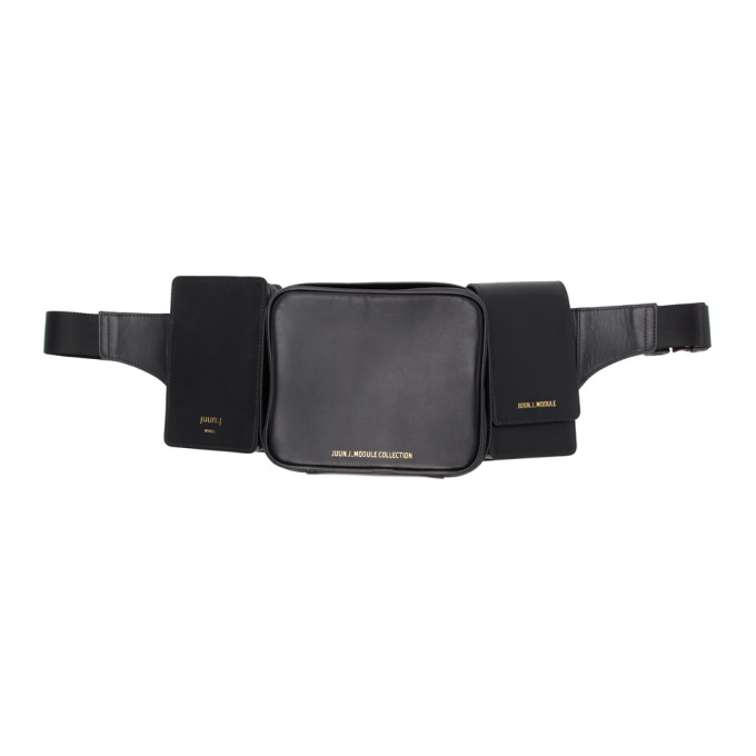 JUUN.J JUUN.J BLACK MODULE COLLECTION MULTI BELT POUCH