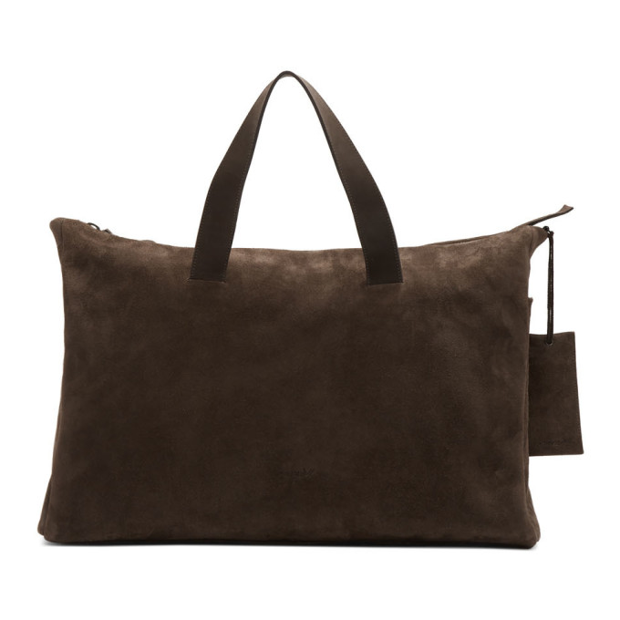 Marsèll Marsell Brown Suede Large Monouso Tote In 110 - 460