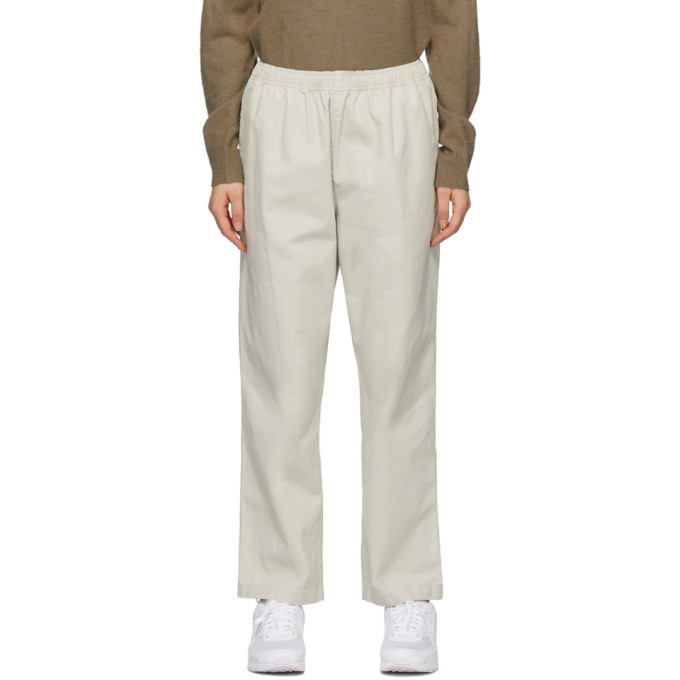stussy beach pant bone
