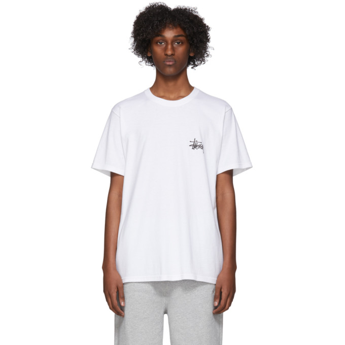 Stussy T-shirt - White Cotton In White