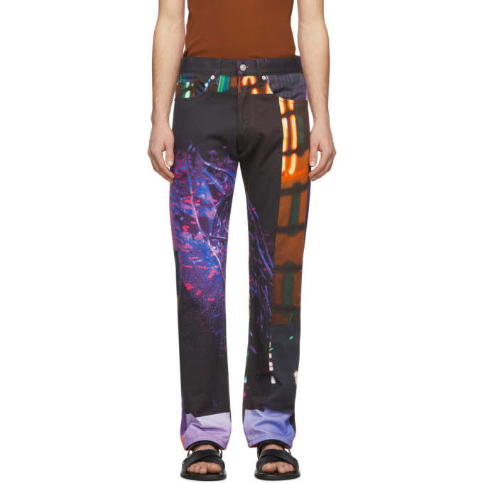 DRIES VAN NOTEN DRIES VAN NOTEN MULTIcolour MIKA NINAGAWA EDITION PRINT JEANS