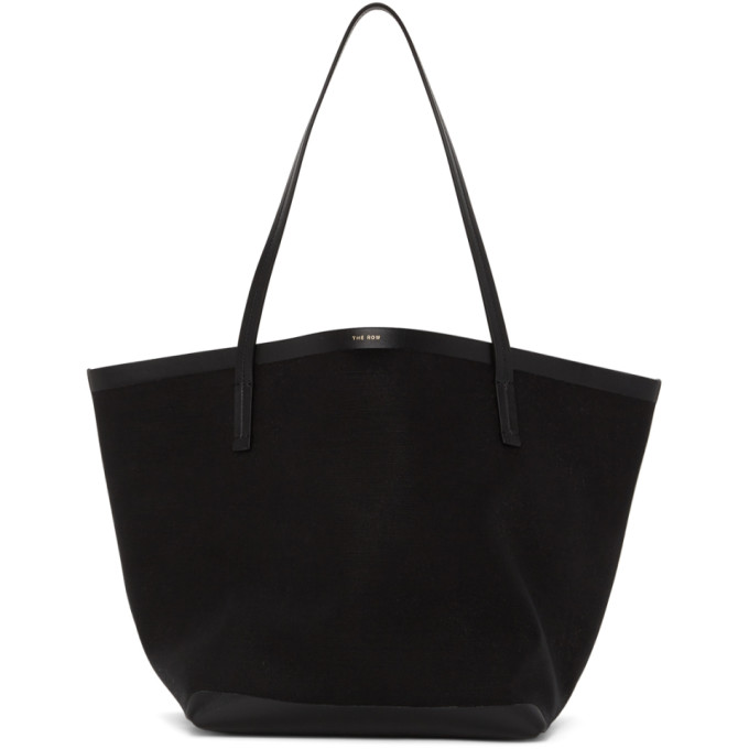 The Row Black Park Tote In Blk Black