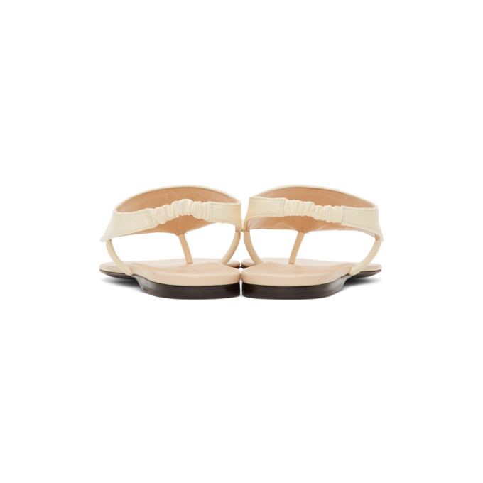 THE ROW THE ROW OFF-WHITE RAVELLO SANDALS