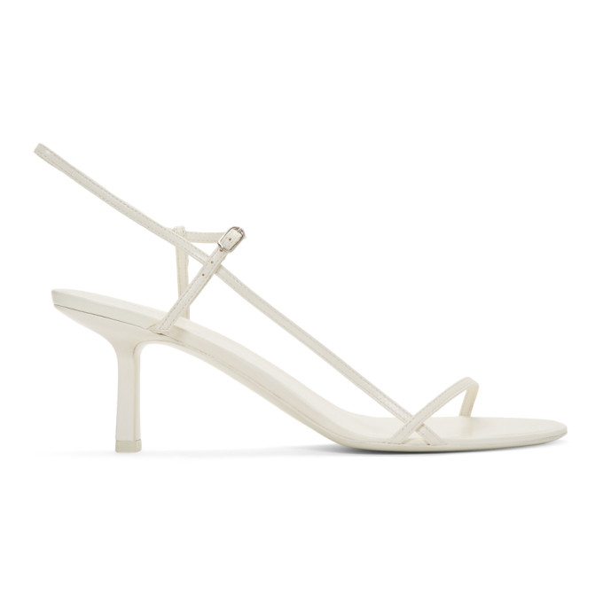 THE ROW THE ROW WHITE BARE 65MM HEELED SANDALS