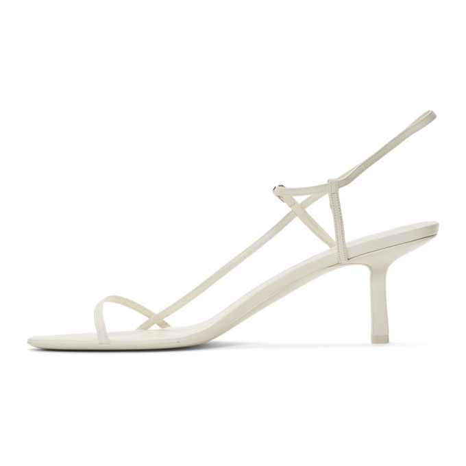 THE ROW THE ROW WHITE BARE 65MM HEELED SANDALS