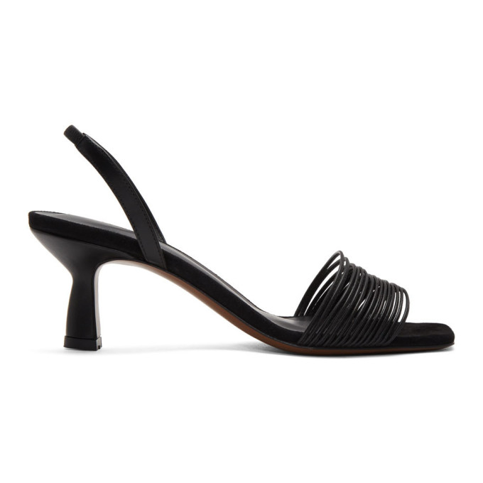 NEOUS Black Rossi 55 Slingback Heeled Sandals