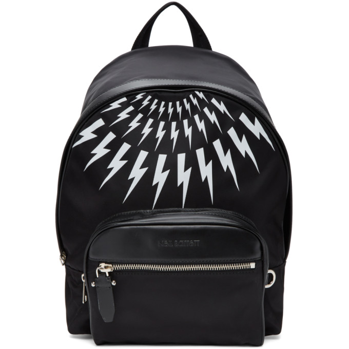 NEIL BARRETT NEIL BARRETT BLACK CLASSICAL BACKPACK