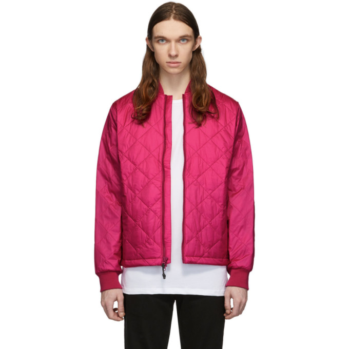 THE VERY WARM THE VERY WARM PINK QUILTED BOMBER JACKET