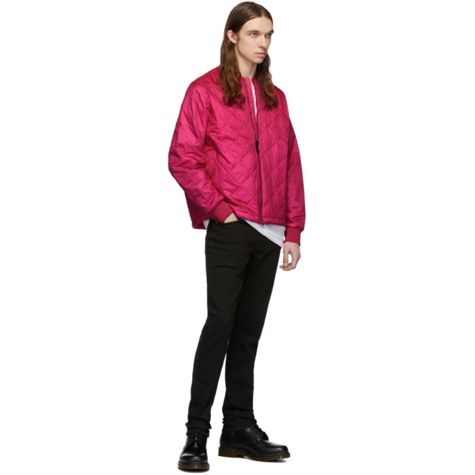 THE VERY WARM THE VERY WARM PINK QUILTED BOMBER JACKET