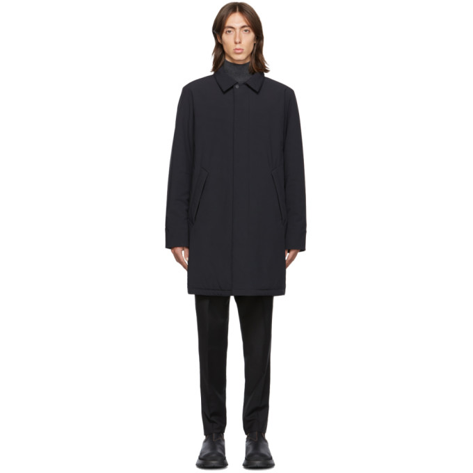 THE VERY WARM THE VERY WARM SSENSE EXCLUSIVE BLACK SHELL FILLED MAC COAT