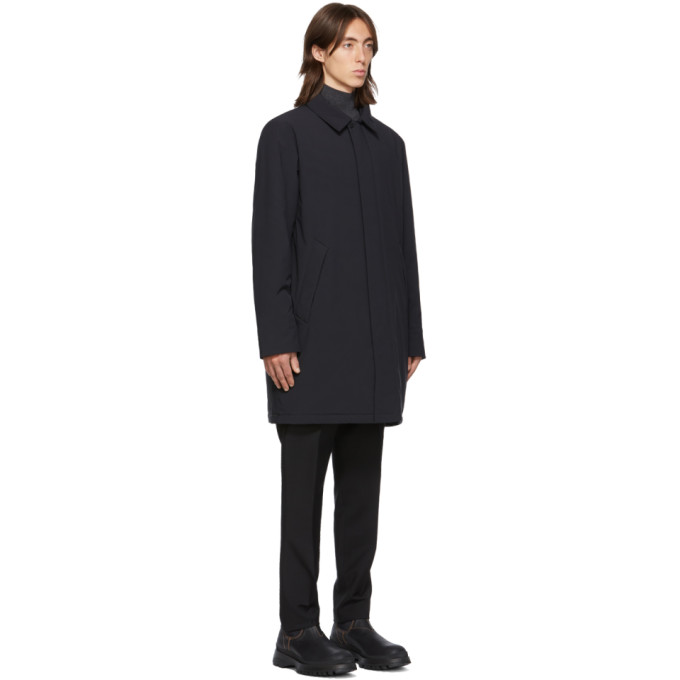 THE VERY WARM THE VERY WARM SSENSE EXCLUSIVE BLACK SHELL FILLED MAC COAT