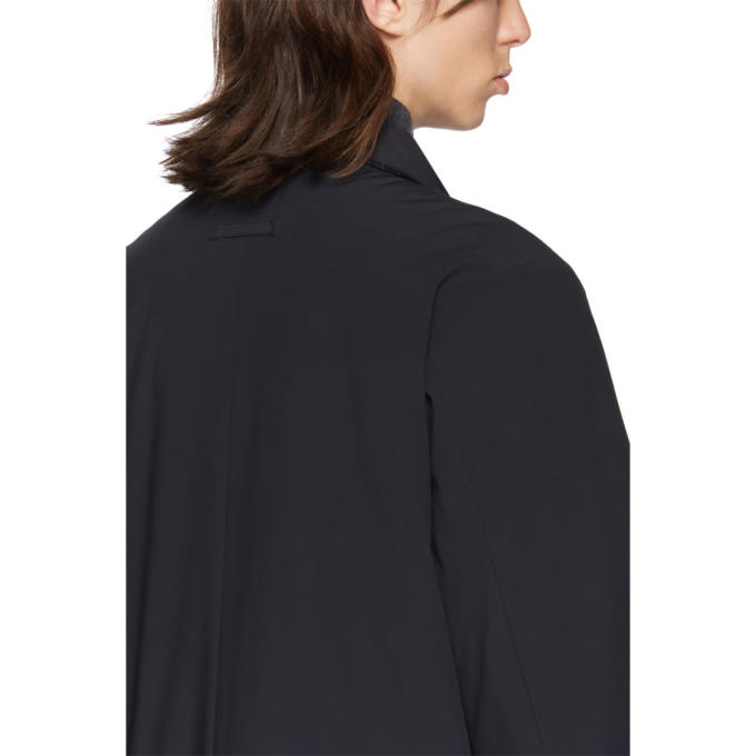 THE VERY WARM THE VERY WARM SSENSE EXCLUSIVE BLACK SHELL FILLED MAC COAT