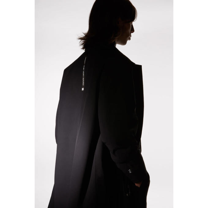 THE VERY WARM THE VERY WARM SSENSE EXCLUSIVE BLACK SHELL FILLED MAC COAT