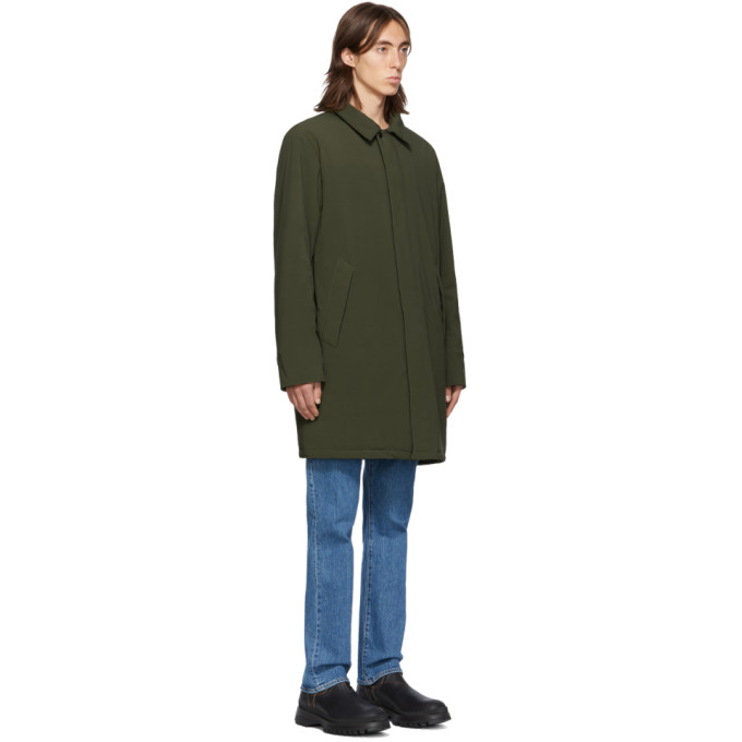 THE VERY WARM THE VERY WARM SSENSE EXCLUSIVE KHAKI SHELL FILLED MAC COAT