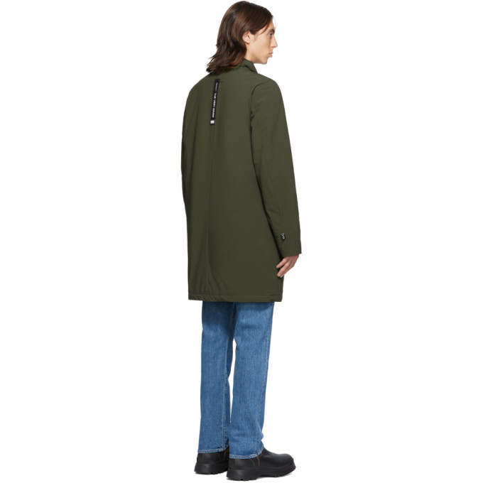 THE VERY WARM THE VERY WARM SSENSE EXCLUSIVE KHAKI SHELL FILLED MAC COAT