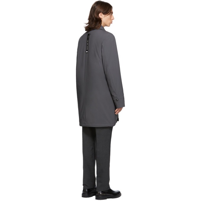 THE VERY WARM THE VERY WARM SSENSE EXCLUSIVE GREY SHELL FILLED MAC COAT