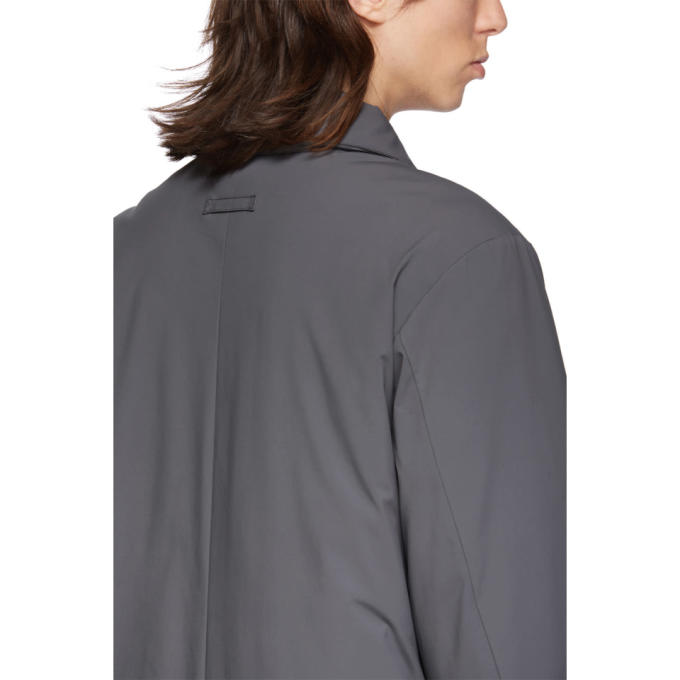 THE VERY WARM THE VERY WARM SSENSE EXCLUSIVE GREY SHELL FILLED MAC COAT