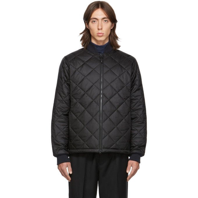 THE VERY WARM THE VERY WARM SSENSE EXCLUSIVE BLACK LIGHT QUILTED BOMBER JACKET