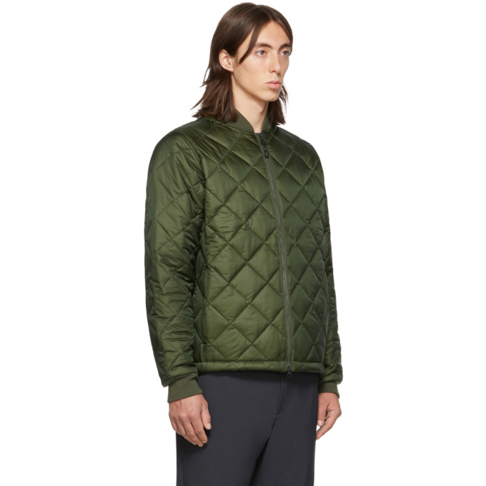 THE VERY WARM THE VERY WARM SSENSE EXCLUSIVE KHAKI LIGHT QUILTED BOMBER JACKET