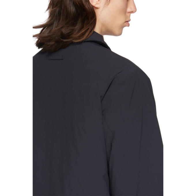 THE VERY WARM THE VERY WARM SSENSE EXCLUSIVE BLACK FLY WEIGHT COACH JACKET