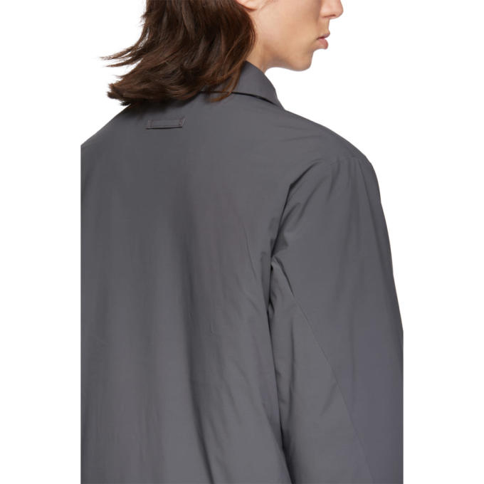 THE VERY WARM THE VERY WARM SSENSE EXCLUSIVE GREY FLY WEIGHT COACH JACKET