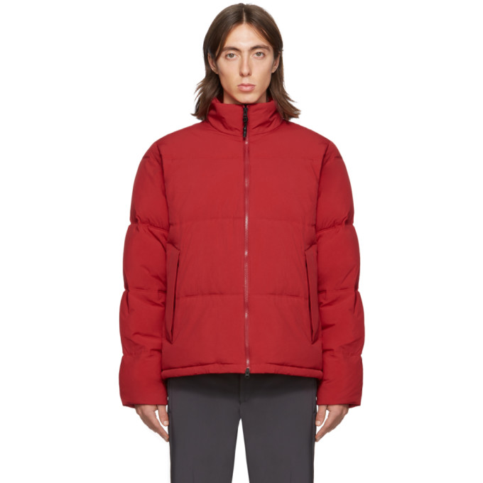 THE VERY WARM THE VERY WARM SSENSE EXCLUSIVE RED QUILTED PUFFER JACKET