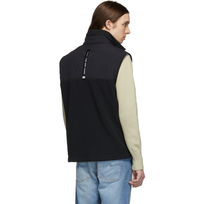 THE VERY WARM THE VERY WARM BLACK FLEECE ZIP VEST