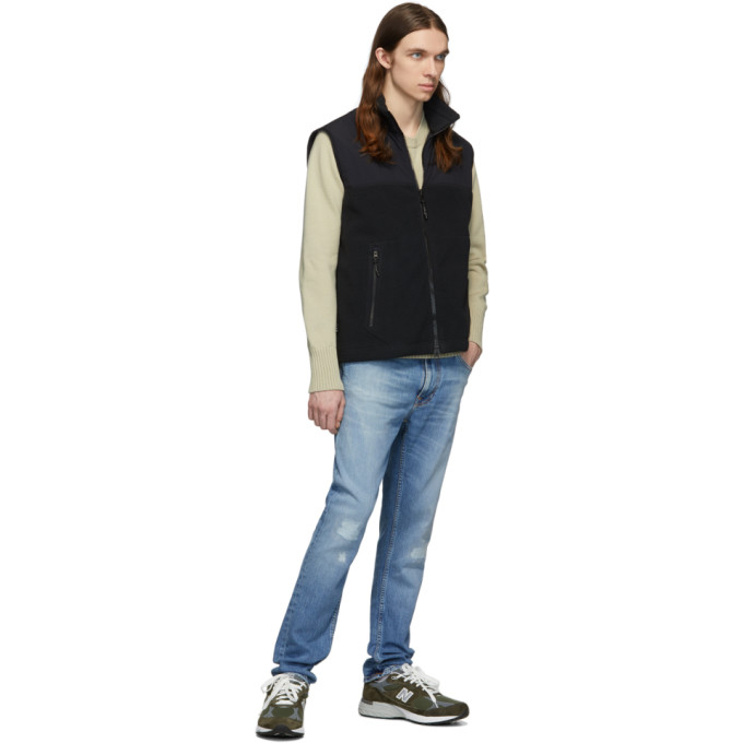 THE VERY WARM THE VERY WARM BLACK FLEECE ZIP VEST