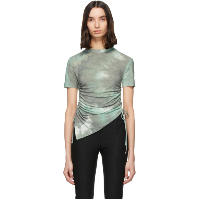 ANDERSSON BELL ANDERSSON BELL KHAKI TIE-DYE CINDY ASYMMETRIC T-SHIRT