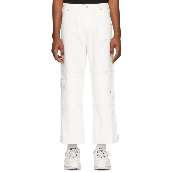 Andersson Bell White Denim Carpenter Trousers