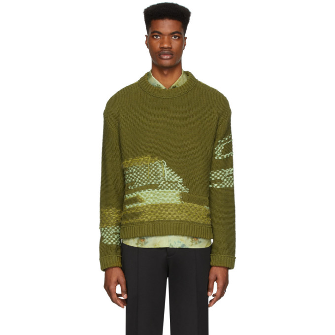 Andersson Bell Green Fransico Inside Out Sweater In Khaki