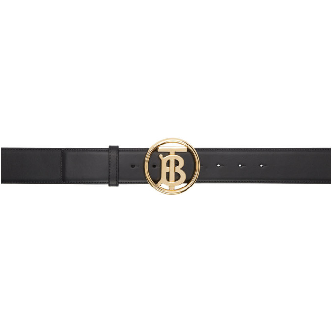 BURBERRY BURBERRY BLACK MONOGRAM MOTIF BELT