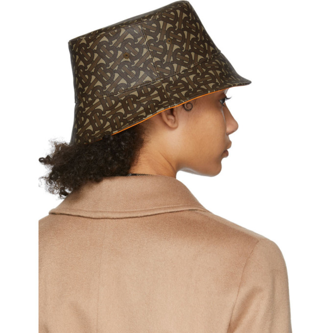 BURBERRY BURBERRY BROWN MONOGRAM BUCKET HAT